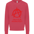 Amateur Anarchist Anarchism Activist Funny Mens Sweatshirt Jumper Heliconia
