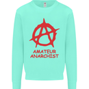 Amateur Anarchist Anarchism Activist Funny Mens Sweatshirt Jumper Peppermint