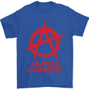 Amateur Anarchist Anarchism Activist Funny Mens T-Shirt Cotton Gildan Royal Blue