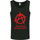 Amateur Anarchist Anarchism Activist Funny Mens Vest Tank Top Black