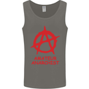 Amateur Anarchist Anarchism Activist Funny Mens Vest Tank Top Charcoal