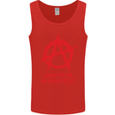 Amateur Anarchist Anarchism Activist Funny Mens Vest Tank Top Red