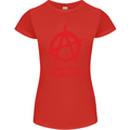 Amateur Anarchist Anarchism Activist Funny Womens Petite Cut T-Shirt Red