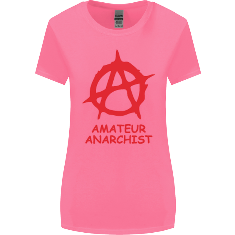 Amateur Anarchist Anarchism Activist Funny Womens Wider Cut T-Shirt Azalea