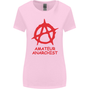 Amateur Anarchist Anarchism Activist Funny Womens Wider Cut T-Shirt Light Pink
