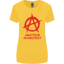 Amateur Anarchist Anarchism Activist Funny Womens Wider Cut T-Shirt Yellow