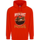 Amateur Mycologist Funny Mushroom Childrens Kids Hoodie Bright Red