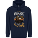 Amateur Mycologist Funny Mushroom Childrens Kids Hoodie Navy Blue