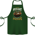 Amateur Mycologist Funny Mushroom Cotton Apron 100% Organic Forest Green