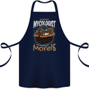Amateur Mycologist Funny Mushroom Cotton Apron 100% Organic Navy Blue