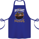 Amateur Mycologist Funny Mushroom Cotton Apron 100% Organic Royal Blue