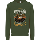 Amateur Mycologist Funny Mushroom Kids Sweatshirt Jumper Forest Green