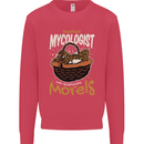Amateur Mycologist Funny Mushroom Kids Sweatshirt Jumper Heliconia