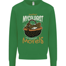 Amateur Mycologist Funny Mushroom Kids Sweatshirt Jumper Irish Green