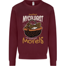 Amateur Mycologist Funny Mushroom Kids Sweatshirt Jumper Maroon
