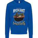 Amateur Mycologist Funny Mushroom Kids Sweatshirt Jumper Royal Blue