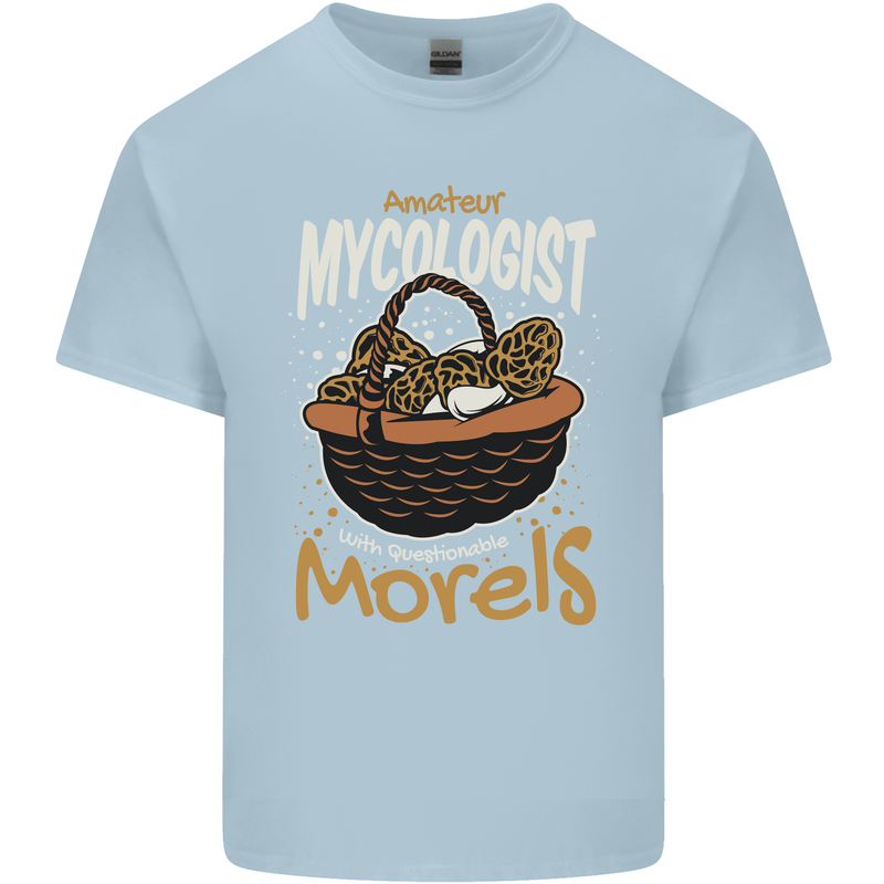 Amateur Mycologist Funny Mushroom Kids T-Shirt Childrens Light Blue