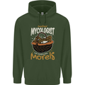 Amateur Mycologist Funny Mushroom Mens 80% Cotton Hoodie Forest Green