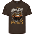 Amateur Mycologist Funny Mushroom Mens Cotton T-Shirt Tee Top Dark Chocolate