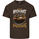 Amateur Mycologist Funny Mushroom Mens Cotton T-Shirt Tee Top Dark Chocolate