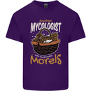 Amateur Mycologist Funny Mushroom Mens Cotton T-Shirt Tee Top Purple