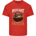 Amateur Mycologist Funny Mushroom Mens Cotton T-Shirt Tee Top Red