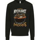 Amateur Mycologist Funny Mushroom Mens Sweatshirt Jumper Black