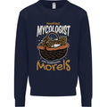 Amateur Mycologist Funny Mushroom Mens Sweatshirt Jumper Navy Blue