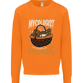 Amateur Mycologist Funny Mushroom Mens Sweatshirt Jumper Orange