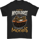 Amateur Mycologist Funny Mushroom Mens T-Shirt 100% Cotton Black