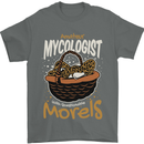 Amateur Mycologist Funny Mushroom Mens T-Shirt 100% Cotton Charcoal