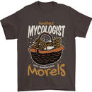 Amateur Mycologist Funny Mushroom Mens T-Shirt 100% Cotton Dark Chocolate