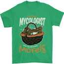 Amateur Mycologist Funny Mushroom Mens T-Shirt 100% Cotton Irish Green