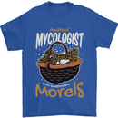 Amateur Mycologist Funny Mushroom Mens T-Shirt 100% Cotton Royal Blue
