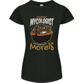 Amateur Mycologist Funny Mushroom Womens Petite Cut T-Shirt Black