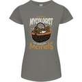 Amateur Mycologist Funny Mushroom Womens Petite Cut T-Shirt Charcoal