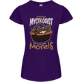 Amateur Mycologist Funny Mushroom Womens Petite Cut T-Shirt Purple