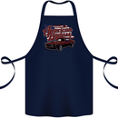 American Badass Muscle Car Cotton Apron 100% Organic Navy Blue