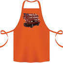 American Badass Muscle Car Cotton Apron 100% Organic Orange