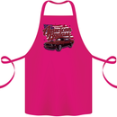 American Badass Muscle Car Cotton Apron 100% Organic Pink