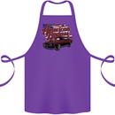 American Badass Muscle Car Cotton Apron 100% Organic Purple