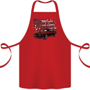 American Badass Muscle Car Cotton Apron 100% Organic Red
