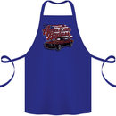 American Badass Muscle Car Cotton Apron 100% Organic Royal Blue