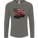 American Badass Muscle Car Mens Long Sleeve T-Shirt Charcoal