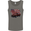 American Badass Muscle Car Mens Vest Tank Top Charcoal