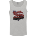 American Badass Muscle Car Mens Vest Tank Top Sports Grey