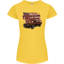 American Badass Muscle Car Womens Petite Cut T-Shirt Yellow