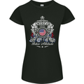 American Biker Attitude Motorcycle America Womens Petite Cut T-Shirt Black