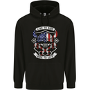 American Biker Motorbike Motorcycle USA Childrens Kids Hoodie Black