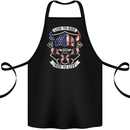 American Biker Motorbike Motorcycle USA Cotton Apron 100% Organic Black